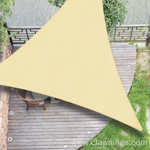 Triangle Outdoor Shade Sail in Beige